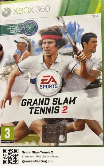 Grand Slam Tennis 2 Xbox 360, Italy box front