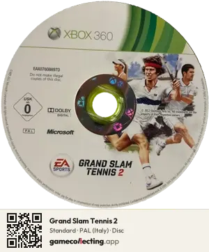 Grand Slam Tennis 2 Xbox 360, PAL disc