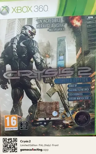 Crysis 2 Xbox 360, Italy box front