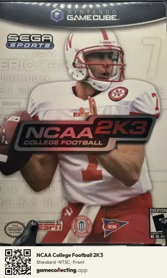 NCAA College Football 2K3 Nintendo GameCube, NTSC box front