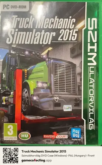 Truck Mechanic Simulator 2015 Computer, Hungary box front