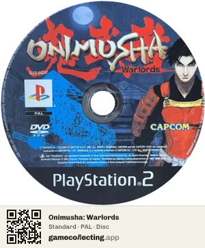 Onimusha: Warlords PlayStation 2, PAL disc