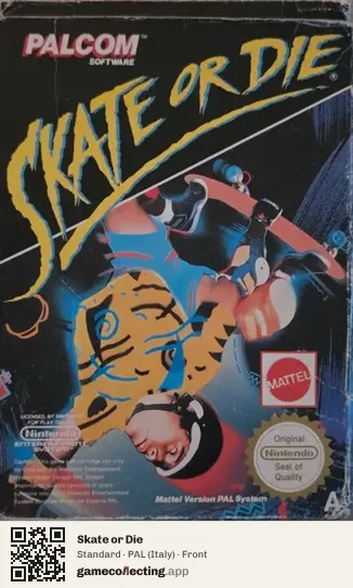 Skate or Die Nintendo Entertainment System, Italy box front