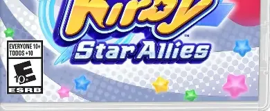 Kirby Star Allies, the ESRB box on its front