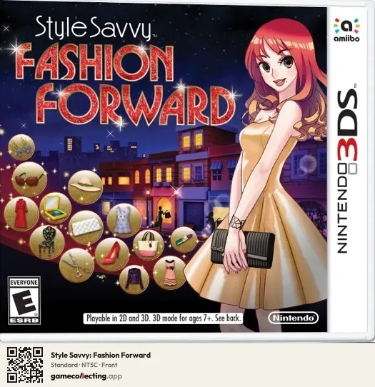 Style Savvy: Fashion Forward Nintendo 3DS, NTSC box front