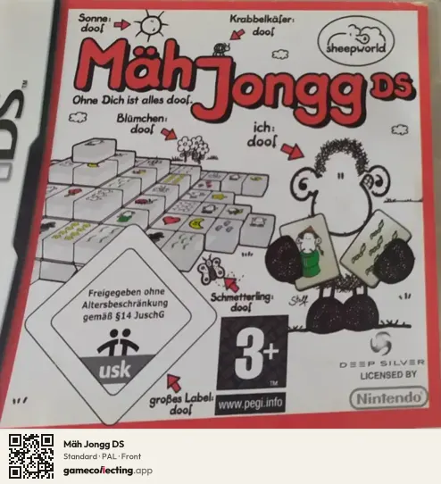 Mäh Jongg DS Nintendo DS, PAL box front