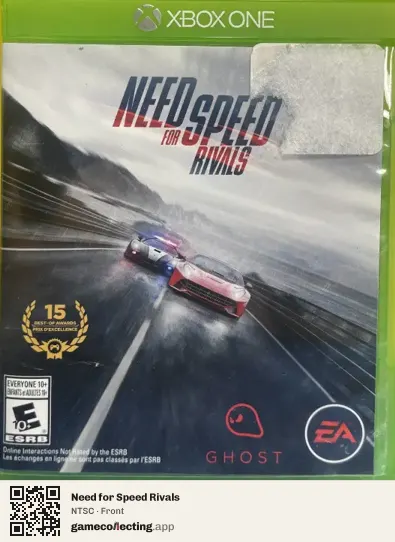 Need for Speed Rivals Xbox One, NTSC box front