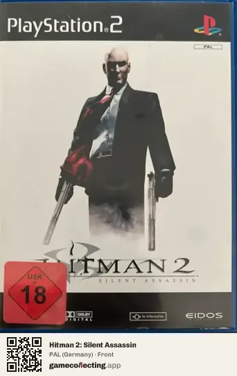 Hitman 2: Silent Assassin PlayStation 2, Germany box front
