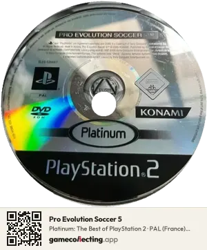 Pro Evolution Soccer 5 PlayStation 2, PAL disc