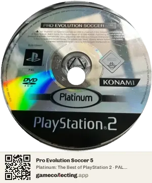 Pro Evolution Soccer 5 PlayStation 2, PAL disc