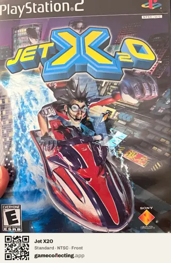 Jet X2O PlayStation 2, NTSC box front
