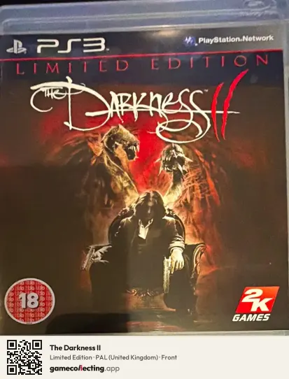 The Darkness II PlayStation 3, United Kingdom box front
