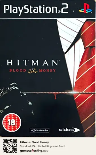 Hitman: Blood Money PlayStation 2, United Kingdom box front