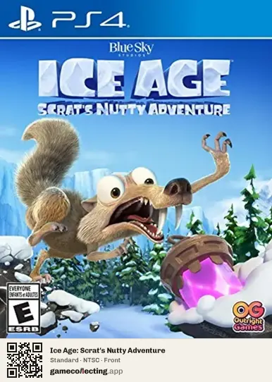 Ice Age: Scrat's Nutty Adventure PlayStation 4, NTSC box front