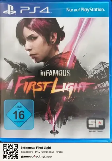 Infamous First Light PlayStation 4, Germany box front