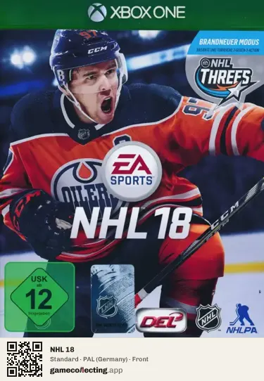 NHL 18 Xbox One, Germany box front