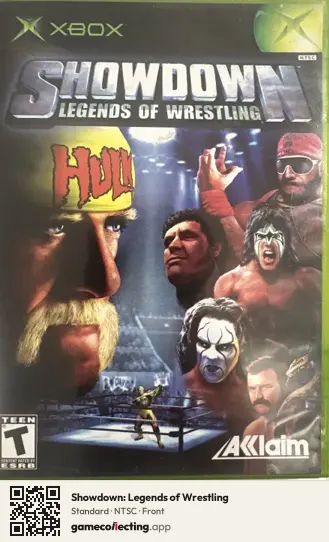 Showdown: Legends of Wrestling Xbox, NTSC box front