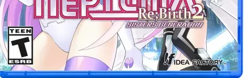Hyperdimension Neptunia Re;Birth2: Sisters Generation, the ESRB box on its front