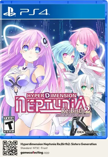 Hyperdimension Neptunia Re;Birth2: Sisters Generation PlayStation 4, NTSC box front