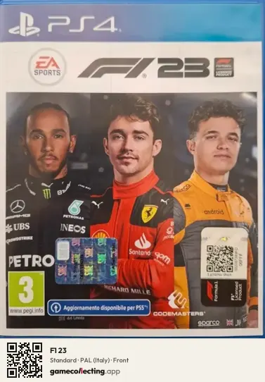 F1 23 PlayStation 4, Italy box front