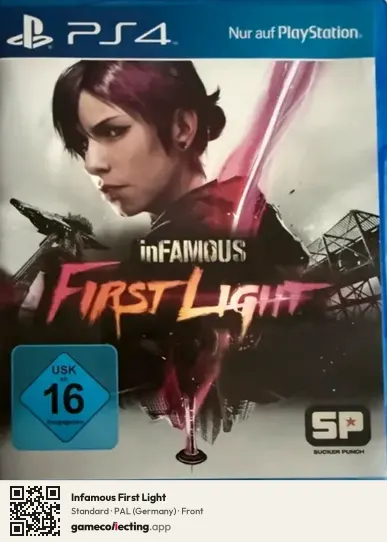 Infamous First Light PlayStation 4, Germany box front