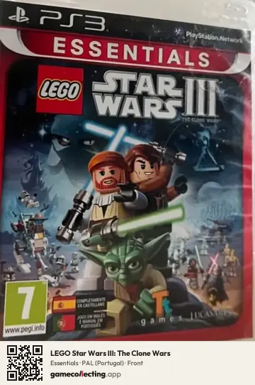 LEGO Star Wars III: The Clone Wars PlayStation 3, Portugal box front