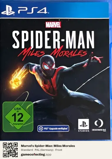 Marvel's Spider-Man: Miles Morales PlayStation 4, Germany box front