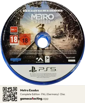 Metro Exodus PlayStation 5, PAL disc
