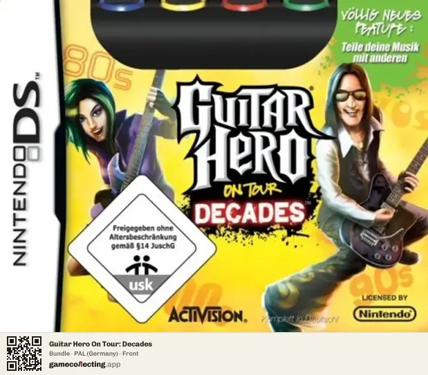 Guitar Hero On Tour: Decades Nintendo DS, Germany box front