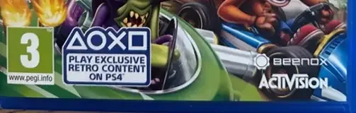 Crash Team Racing Nitro-Fueled, the PEGI square on its front