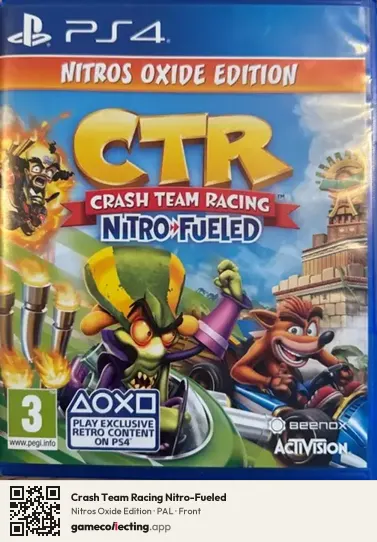Crash Team Racing Nitro-Fueled PlayStation 4, PAL box front