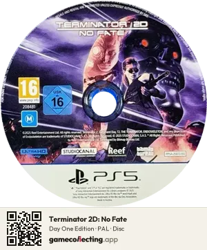 Terminator 2D: No Fate PlayStation 5, PAL disc