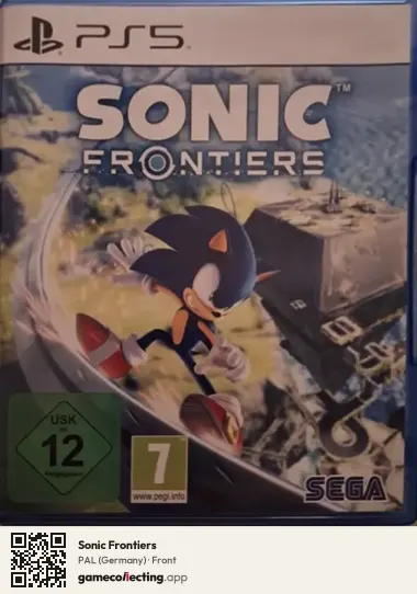 Sonic Frontiers PlayStation 5, Germany box front