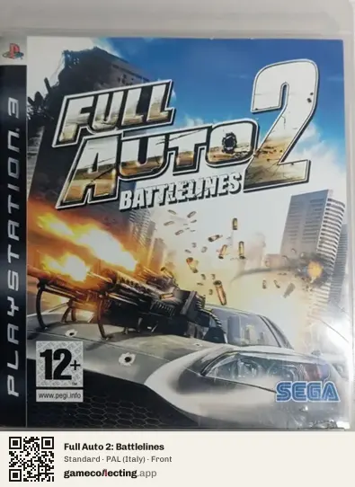 Full Auto 2: Battlelines PlayStation 3, Italy box front
