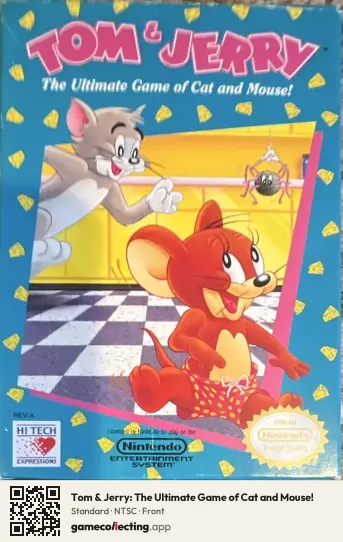 Tom & Jerry: The Ultimate Game of Cat and Mouse! Nintendo Entertainment System, NTSC box front