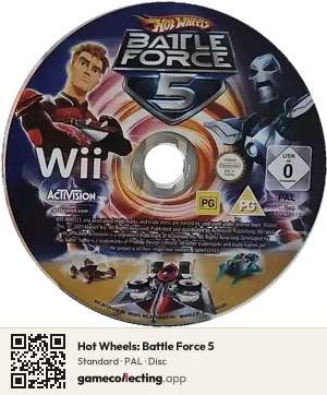 Hot Wheels: Battle Force 5 Nintendo Wii, PAL disc