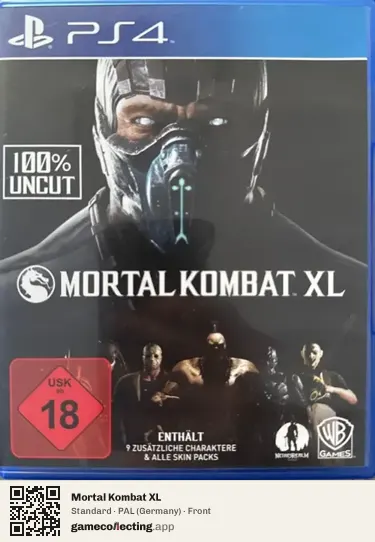 Mortal Kombat XL PlayStation 4, Germany box front