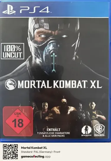 Mortal Kombat XL PlayStation 4, Germany box front