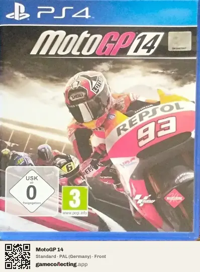 MotoGP 14 PlayStation 4, Germany box front