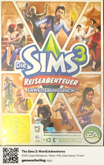 The Sims 3: World Adventures Computer, Germany box front