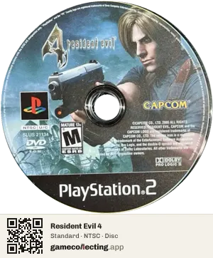 Resident Evil 4 PlayStation 2, NTSC disc