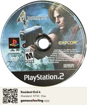 Resident Evil 4 PlayStation 2, NTSC disc