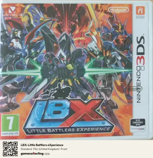 LBX: Little Battlers eXperience Nintendo 3DS, United Kingdom box front