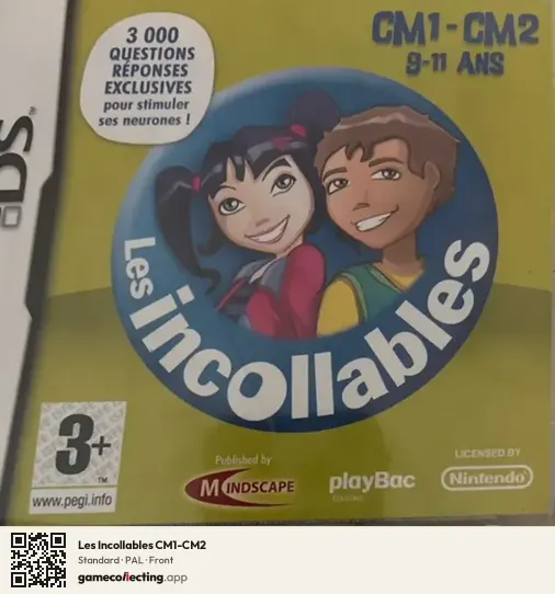 Les Incollables CM1-CM2 Nintendo DS, PAL box front