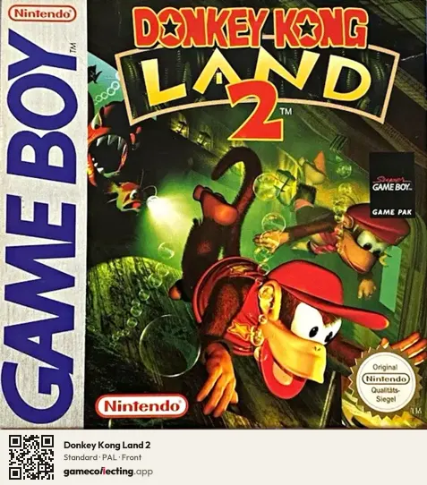 Donkey Kong Land 2 Game Boy, PAL box front
