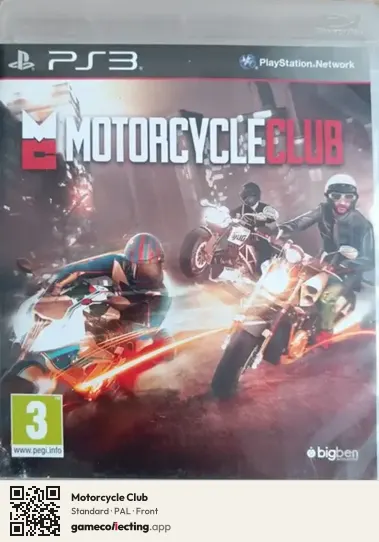 Motorcycle Club PlayStation 3, PAL box front