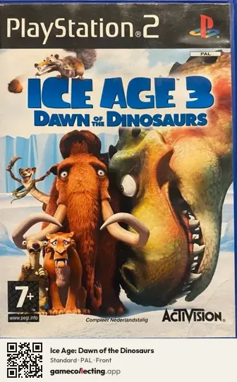 Ice Age: Dawn of the Dinosaurs PlayStation 2, PAL box front