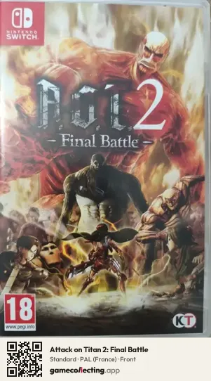 Attack on Titan 2: Final Battle Nintendo Switch, France box front