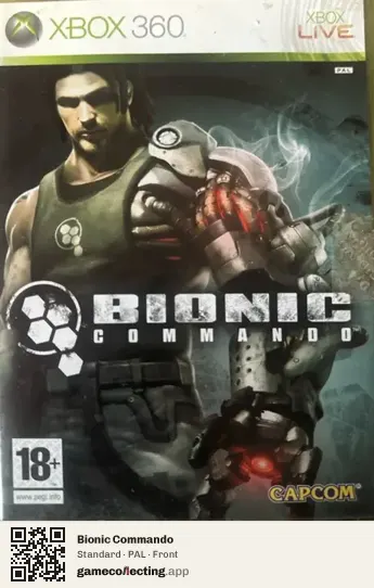 Bionic Commando Xbox 360, PAL box front