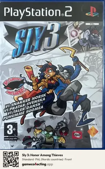 Sly 3: Honor Among Thieves PlayStation 2, Nordic countries box front